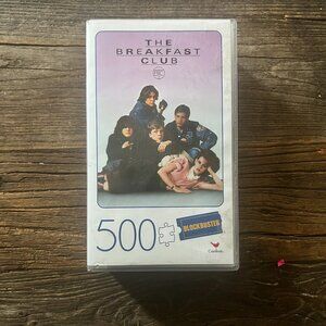 The Breakfast Club 500 Piece Jigsaw Puzzle Retro Blockbuster VHS Case New GenX